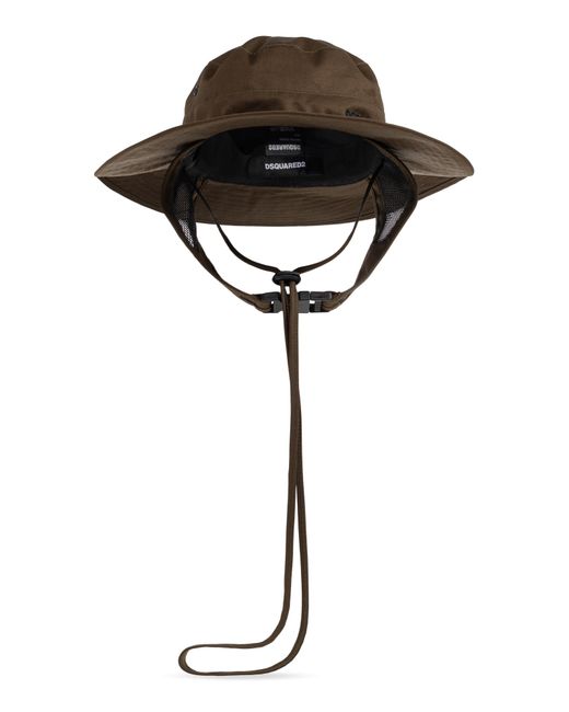 DSquared² Black Cotton Hat for men