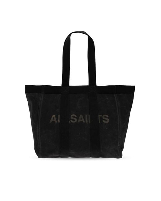 AllSaints Black Shopper Bag 'Layo' for men