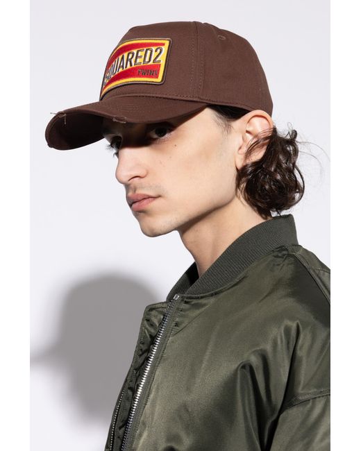 DSquared² Red Baseball Cap for men