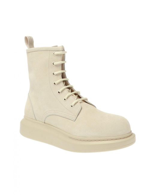 natural suede ankle boots