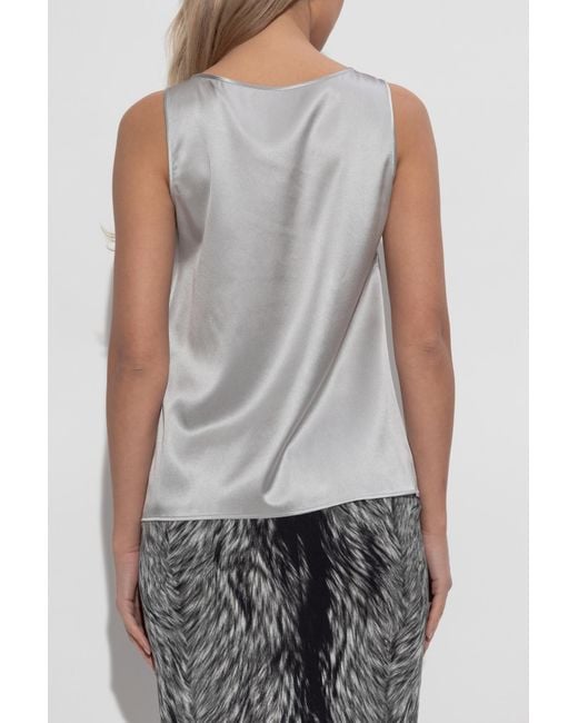 Dolce & Gabbana Gray Sleeveless Tops