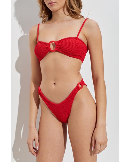 Hunza G Red Two-Piece Swimsuit "Misty"