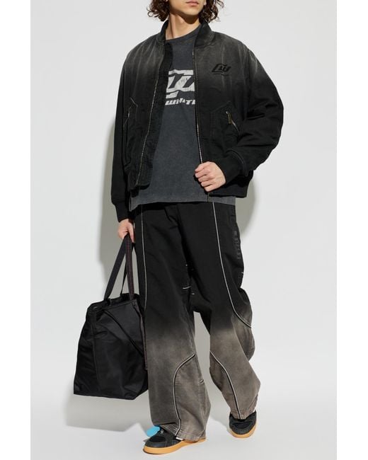 Off-White c/o Virgil Abloh Black "Bomber" Jacket for men