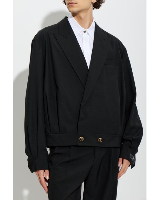 Balmain Black Wool Jacket for men