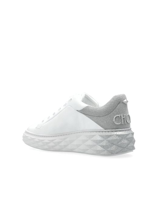 Jimmy Choo White Diamond Sneakers