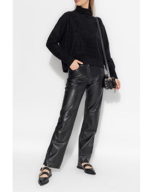 AllSaints Black Cashmere Turtleneck Rebel