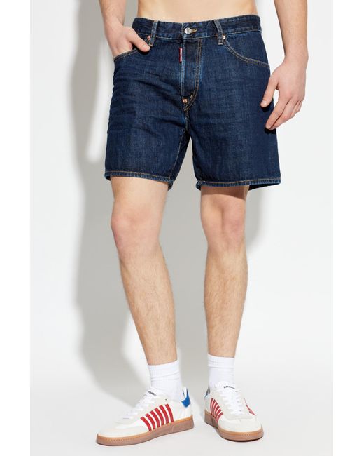 DSquared² Blue "Bro" Denim Shorts for men
