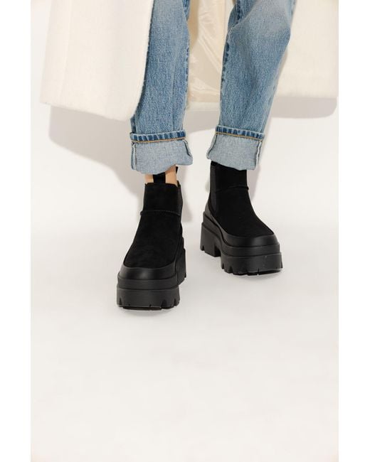 UGG 'brisbane Chelsea' Platform Boots in Black Lyst