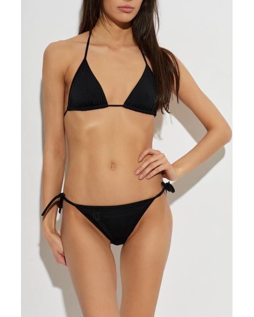 Balmain Black Two-Piece Swimsuit