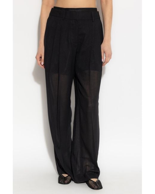 Helmut Lang Black Transparent Trousers