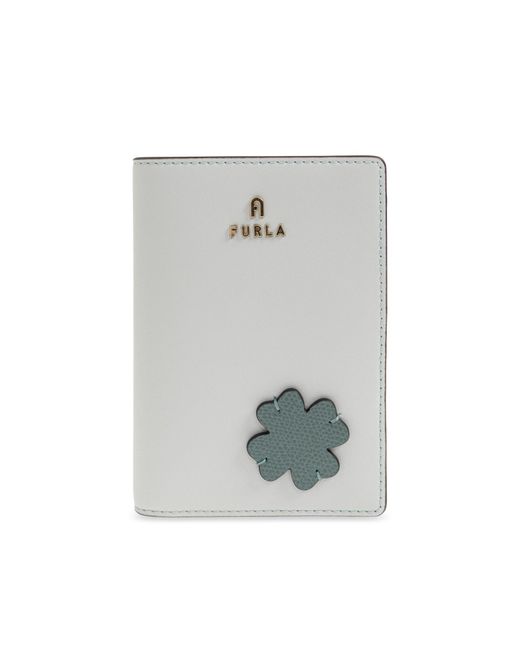 Furla Gray Passport Holder "Camelia"