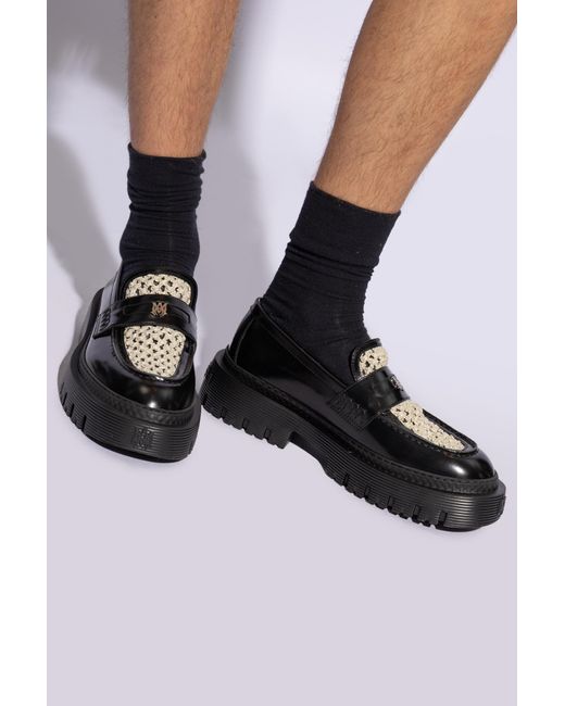 Amiri Black ‘Jumbo’ Loafers Shoes for men