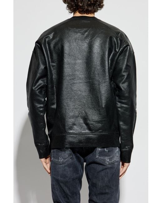 DSquared² Black Sweatshirt With Logo for men
