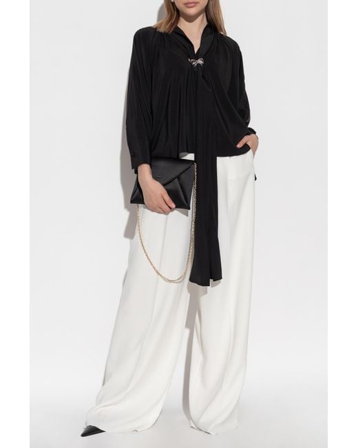Max Mara Black Silk Top "Leonida"