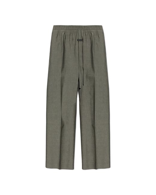 Fear Of God Green Creased Trousers for men