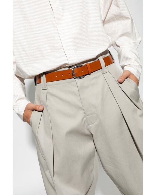 Isabel Marant Brown 'Zaph' Leather Belt for men