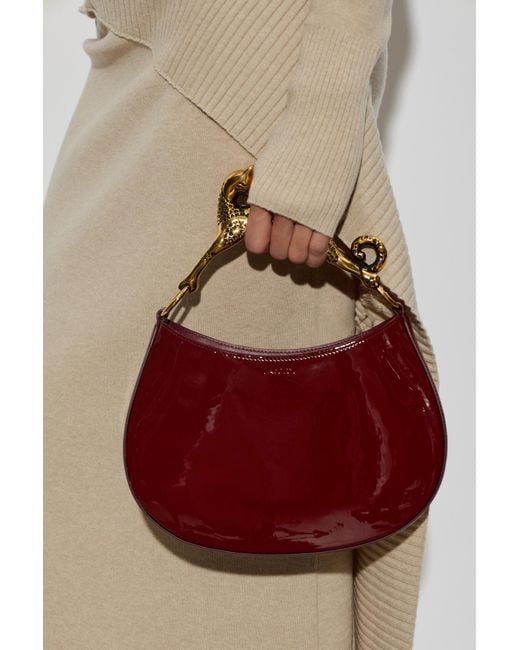 Lanvin Red Hobo Bag 'Hobo Cat'
