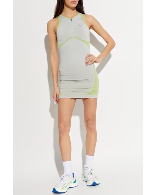 Casablanca White Figure-Hugging Dress