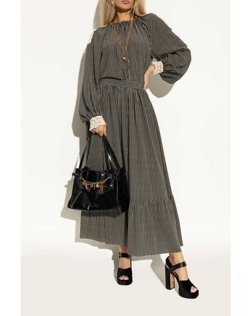 Chloé Black Platform Sandals `aria`,