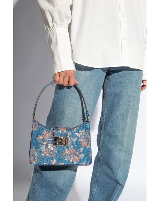 Furla Blue '1927 Small' Shoulder Bag,