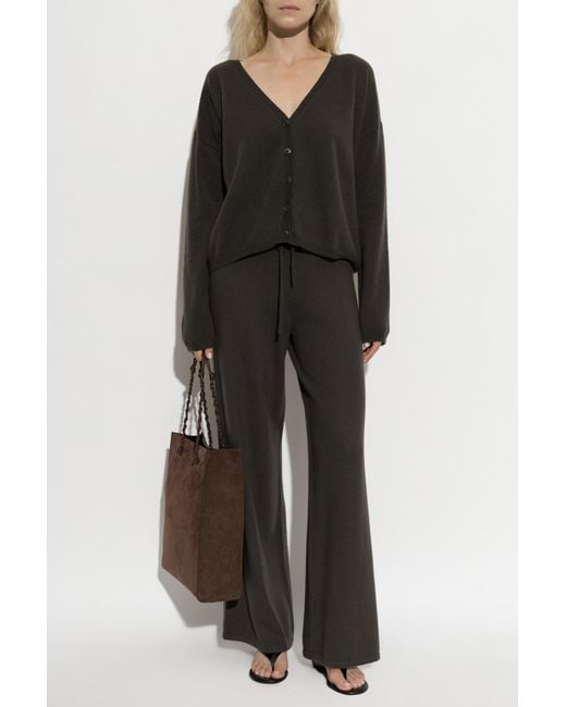 Lisa Yang Black Cashmere Trousers 'Sofi'