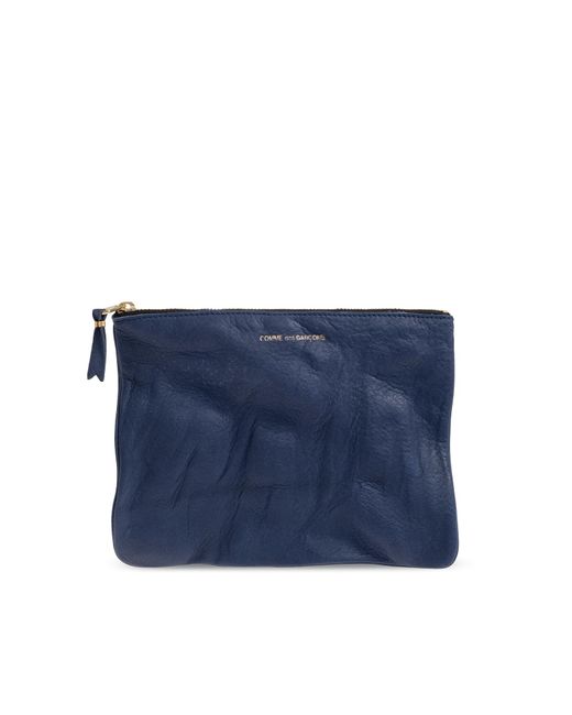 Comme des Garçons Blue Leather Waist Bag