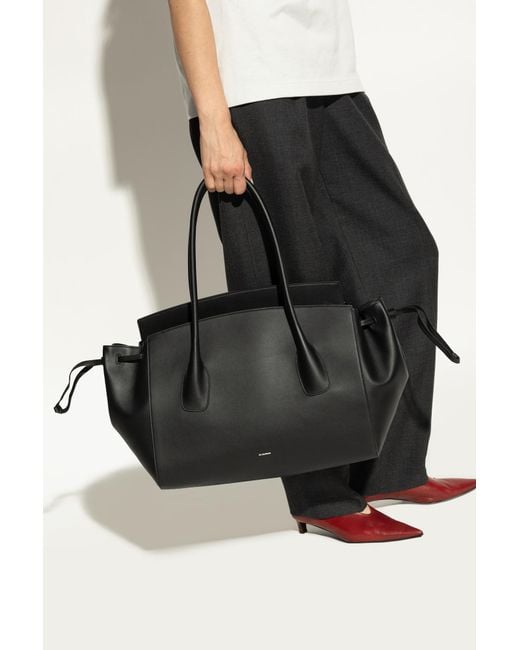 Jil Sander Black Shopper Bag