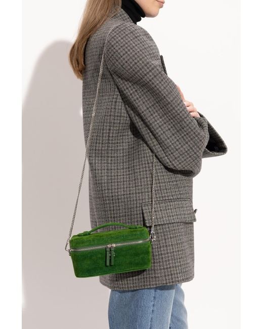 Tory Burch Green Handbag "Kira Diamond"