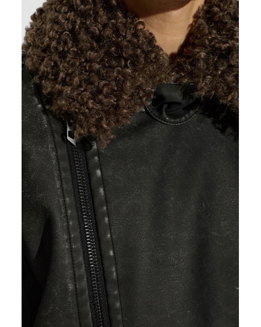 DIESEL Black Jacket 'W-Alex' for men