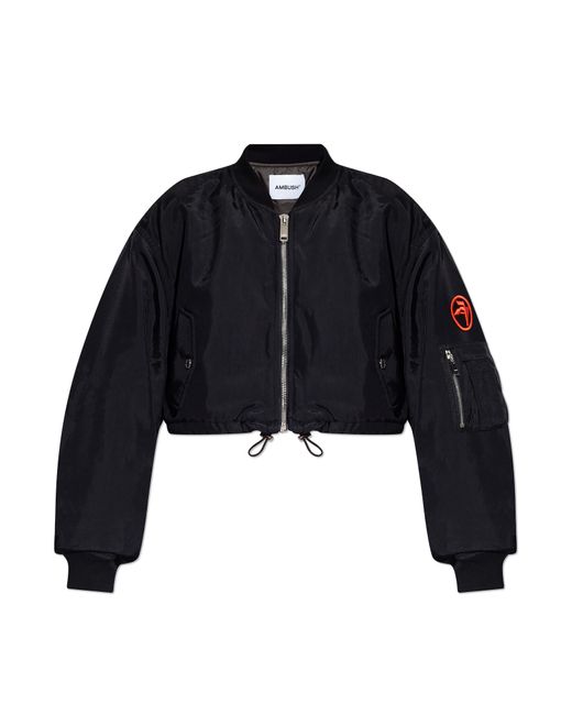 Ambush Blue Cropped Bomber Jacket