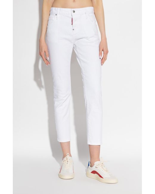 DSquared² White “Teddy” Jeans