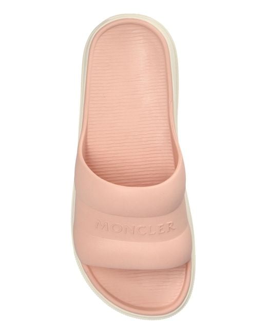 Moncler Pink 'Altive' Slides