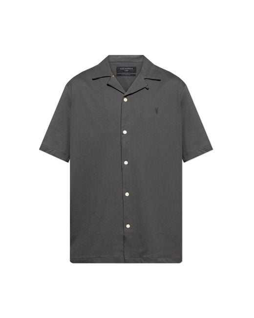 AllSaints Gray "Hudson" Shirt for men