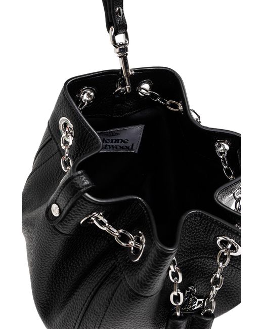 Vivienne Westwood Black 'Chrissy Small' Bucket Bag
