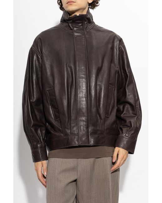 Arma Brown Leather Jacket 'Paulo' for men
