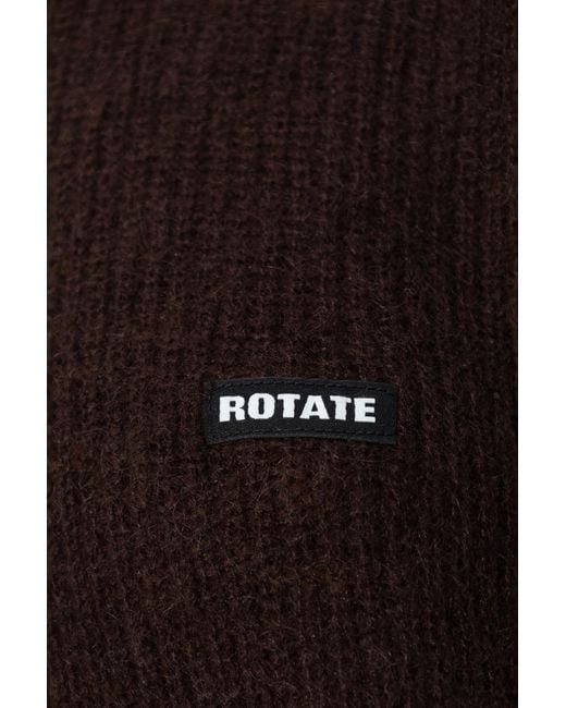 ROTATE BIRGER CHRISTENSEN Brown Sweater With Logo