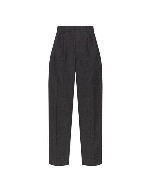 Givenchy Black High-Waisted Wool Trousers