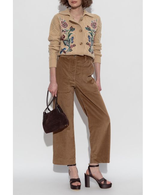 Etro Brown Corduroy Trousers