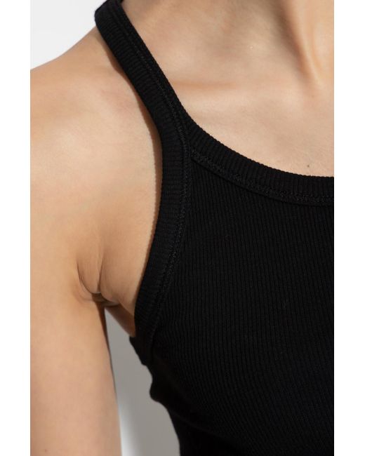 IRO Black 'Palisso' Ribbed Tank Top