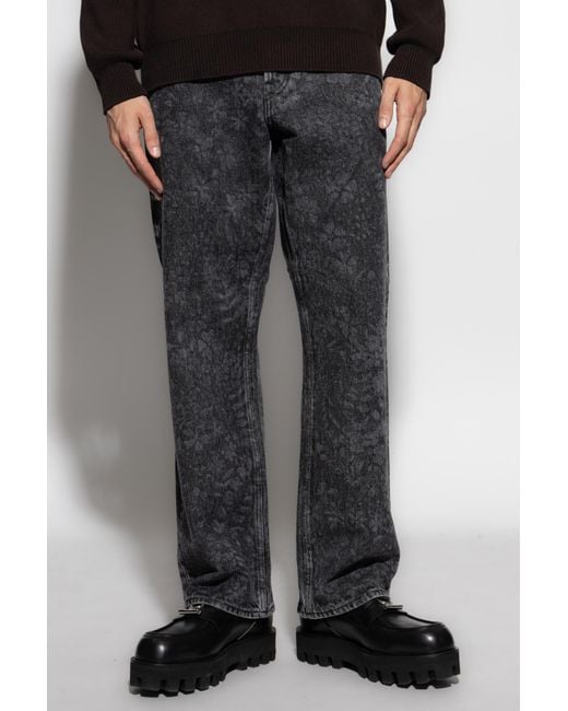 Golden Goose Deluxe Brand Black Jeans With Straight Legs for men