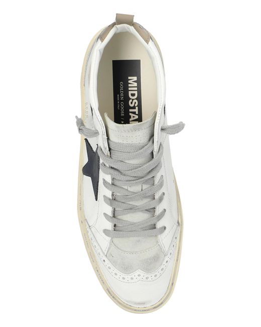 Golden Goose Deluxe Brand White Ankle-high Sneakers 'hi Mid Star Classic',