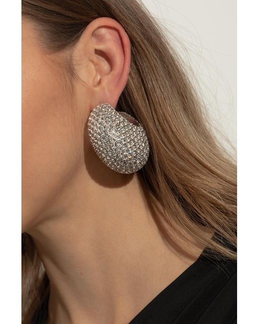 Isabel Marant Metallic Earrings With Glass Application