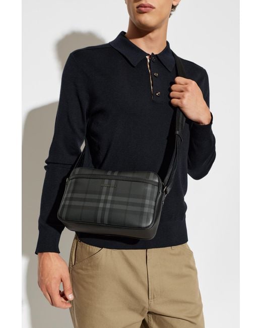 Burberry Black Bag With Logo for men
