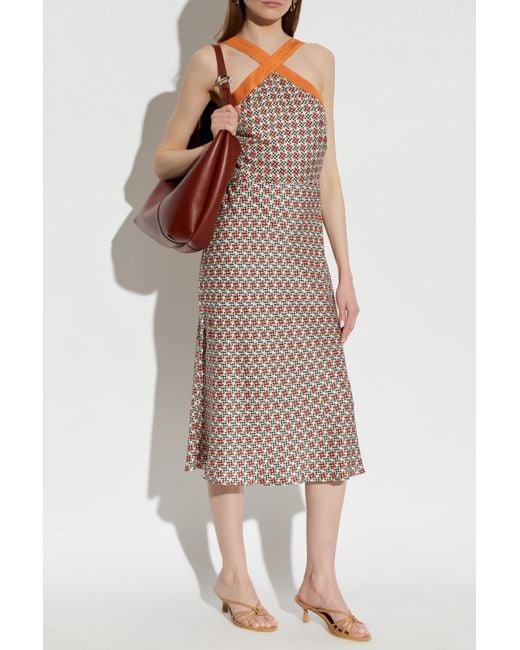 Paul Smith White Patterned Off-Shoulder Dress