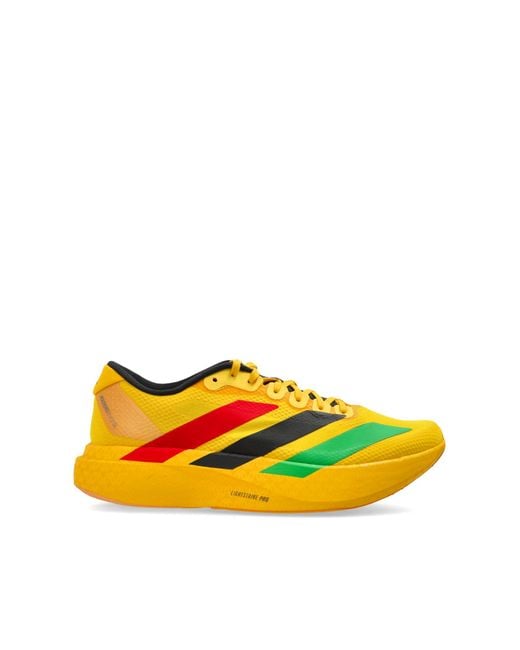 Adidas Yellow Sports Shoes 'Adizero Evo Sl Woven W'