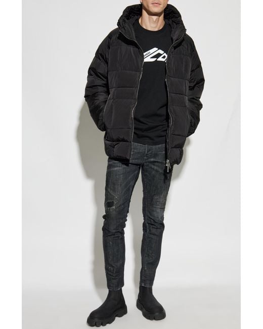 DSquared² Black Puffer Jacket for men