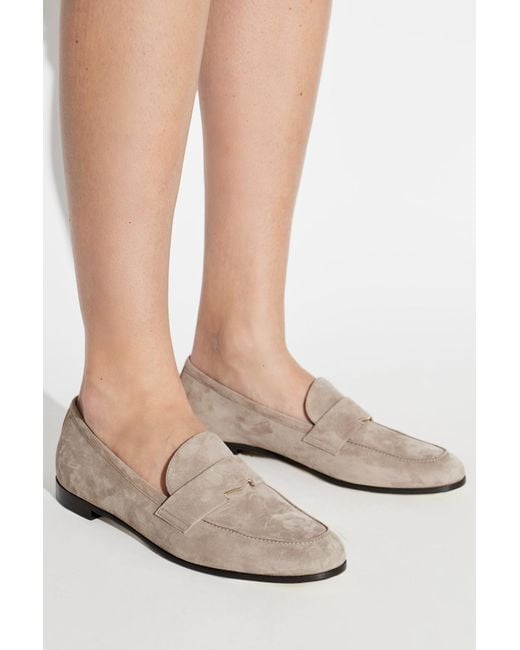 Max Mara White "Orafo" Loafers Shoes