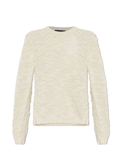 Fabiana Filippi White Sweater With Shimmering Sequins