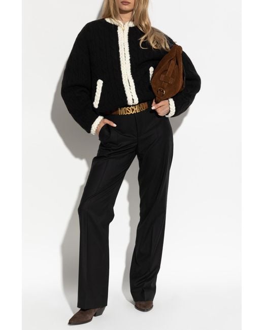 Moschino Black Wool Jacket