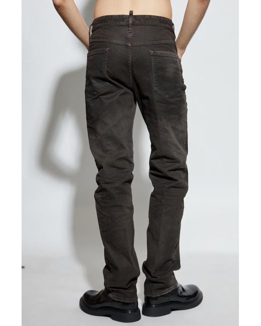 DSquared² Black Jeans '642' for men